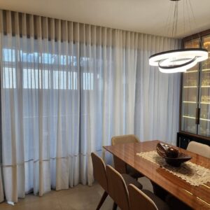 Cortina linho modelo wave