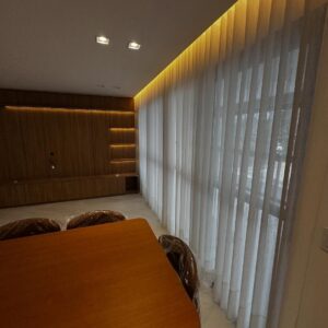 Cortina em Linho Sintético Off White
